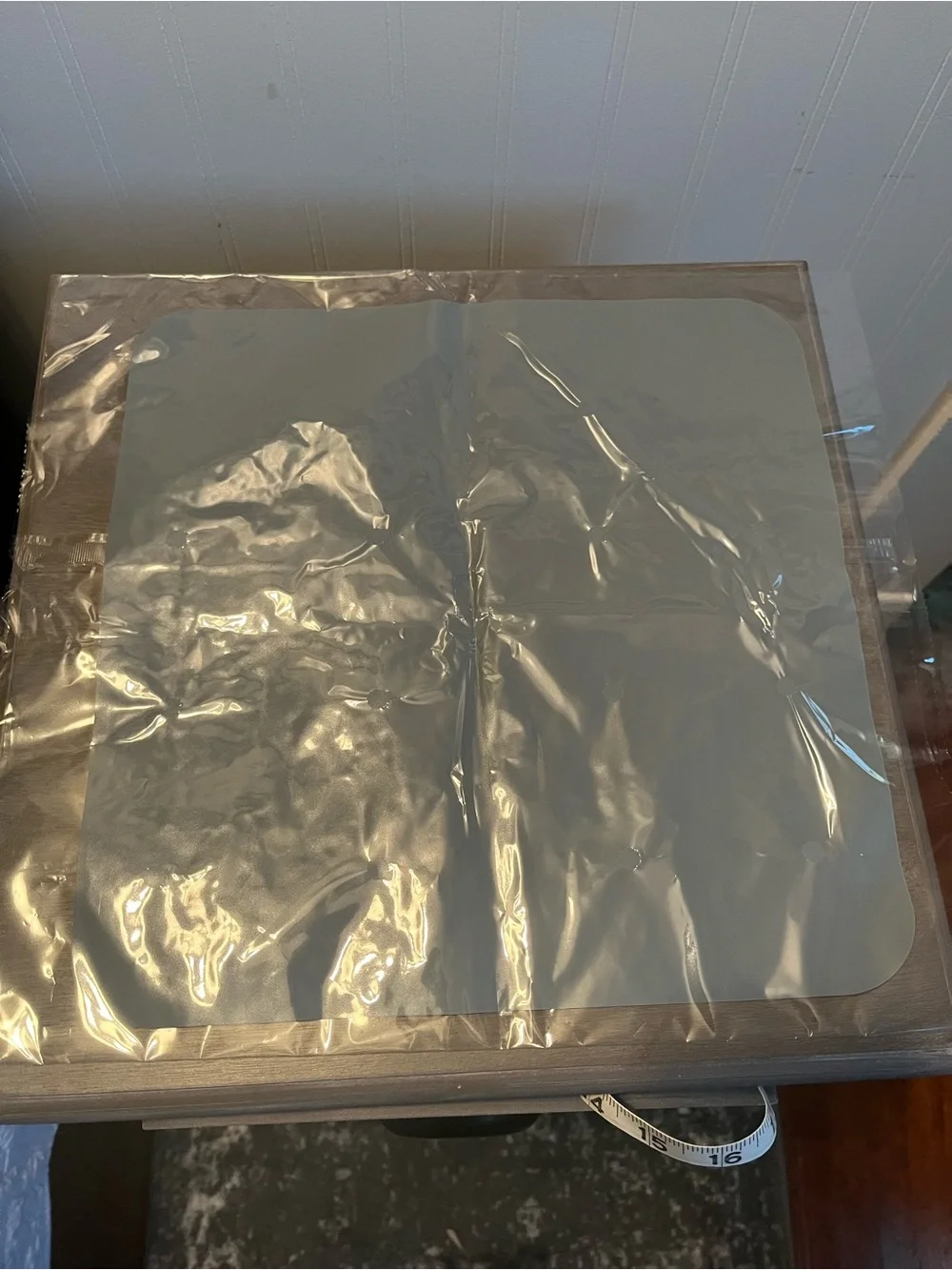 Gray Pet Placemat with White Paw Prints & Cat Food